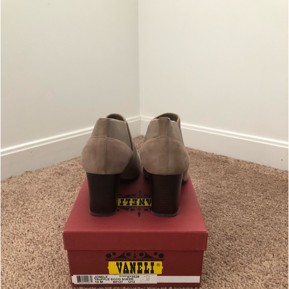 Tan Suede Booties